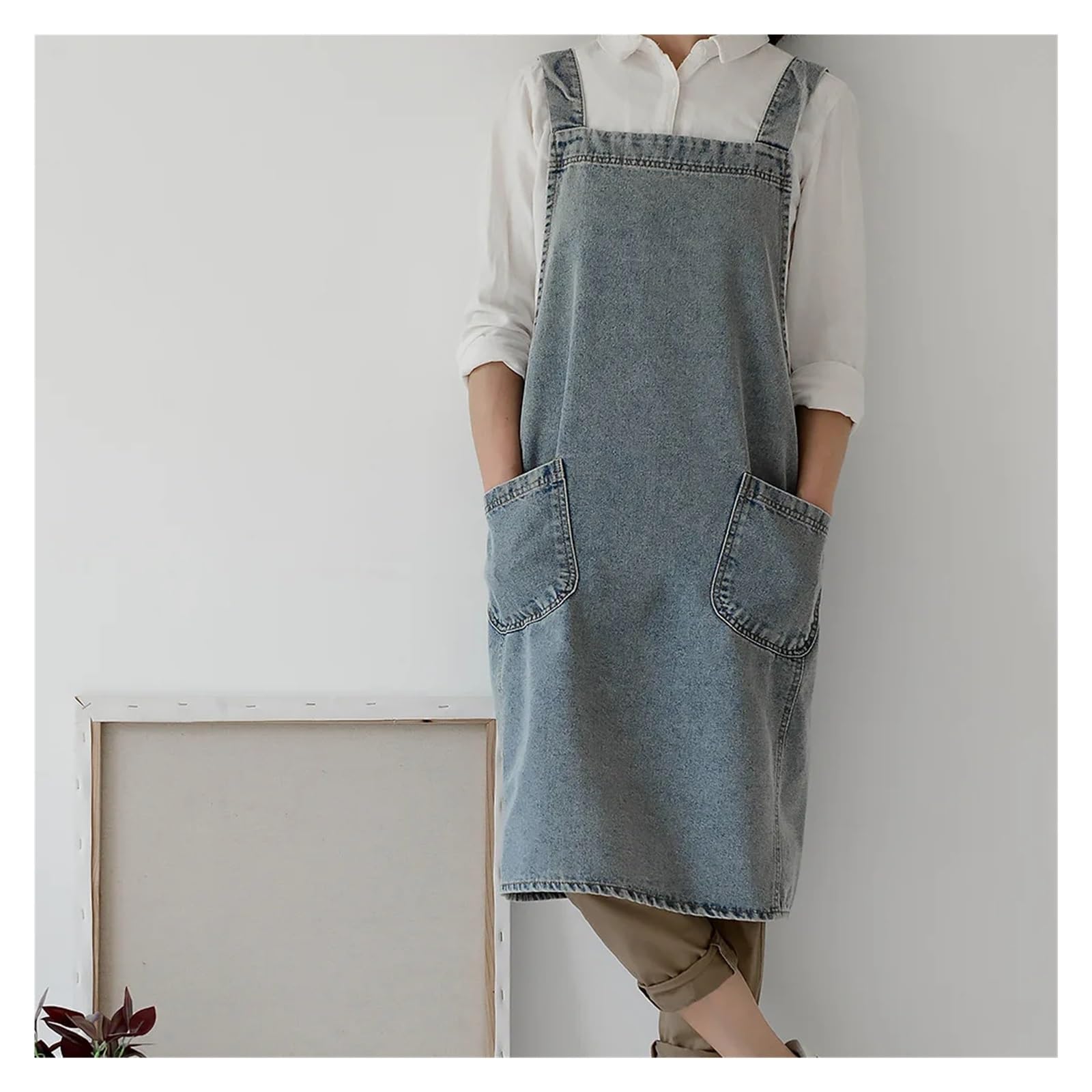 Tablier Tablier de cuisine en toile coton et denim
