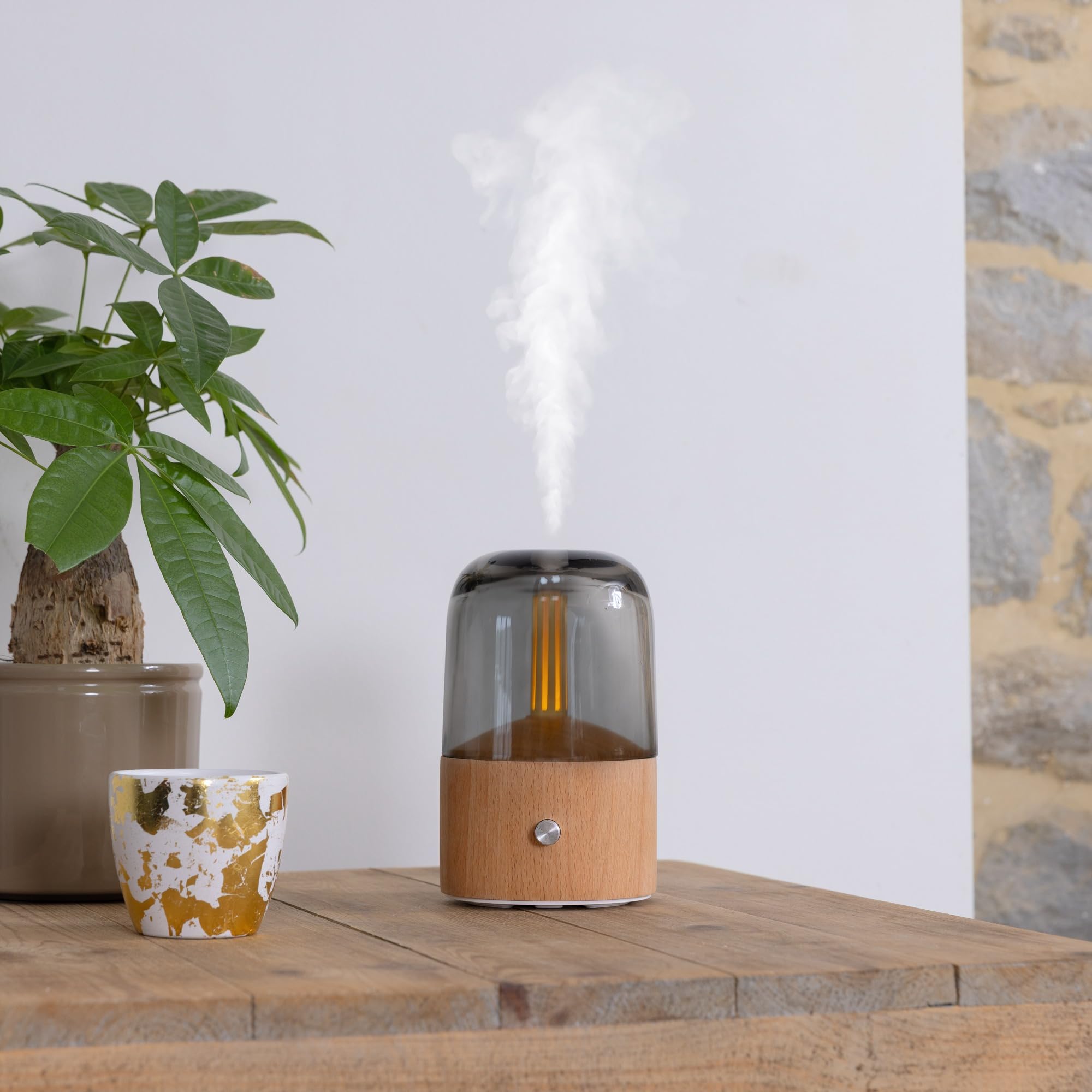 Diffuseur d'ambiance Lanaform Davy Mist Bois