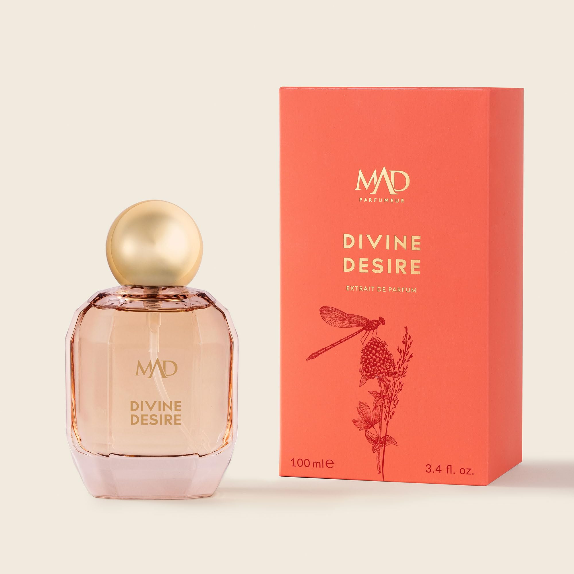 MAD Divine Desire Damen Extrait de Parfum 100 ml– Zitrone,Jasmin&Amber