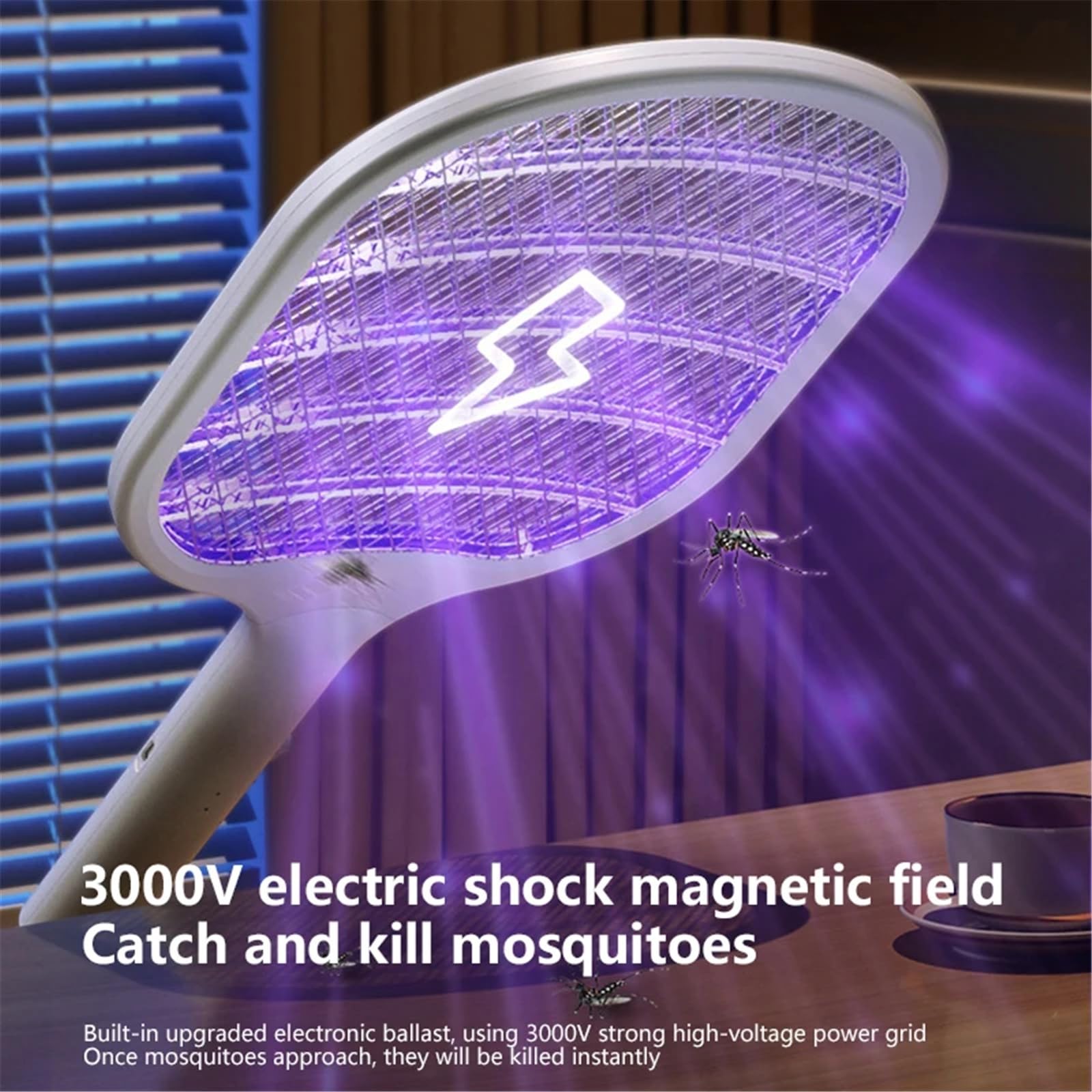 Lampada antizanzare ricaricabile 2 in 1 e scaccia-zanzare elettronico automatico per uso domestico
