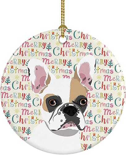 Miniatura 77 de Caroline's Treasures Adorno navideño de husky siberiano en blanco y negro #2 de cerámica para árbol de Navidad, decoración colgante para el hogar,