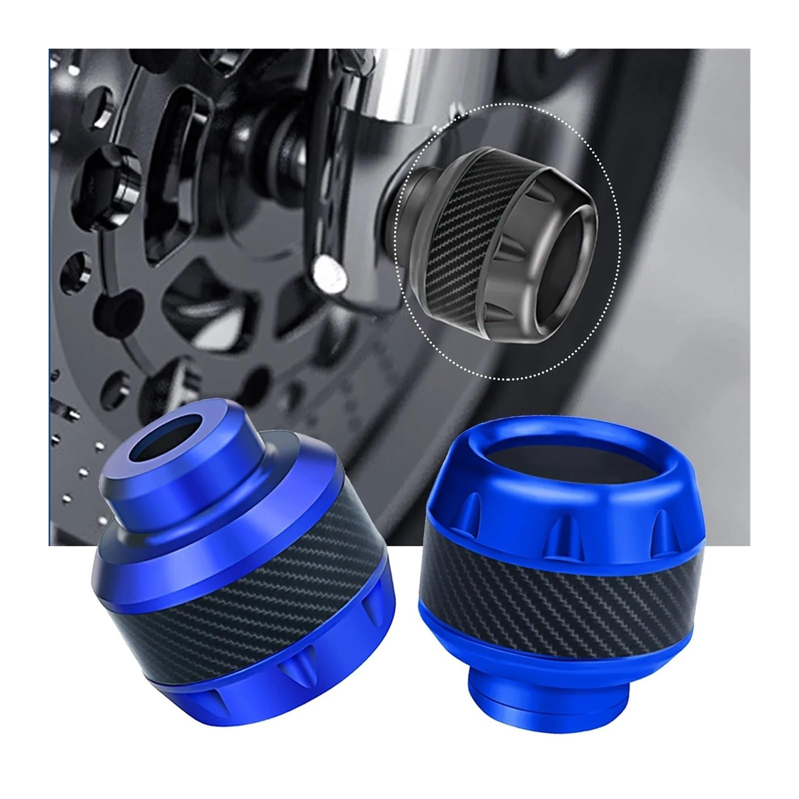 Moto Tamponi Paratelaio 2023 Paia Protezioni Anticaduta Universali Motociclette Alluminio, Antideflagranti, Cursori Per Forcella Anteriore