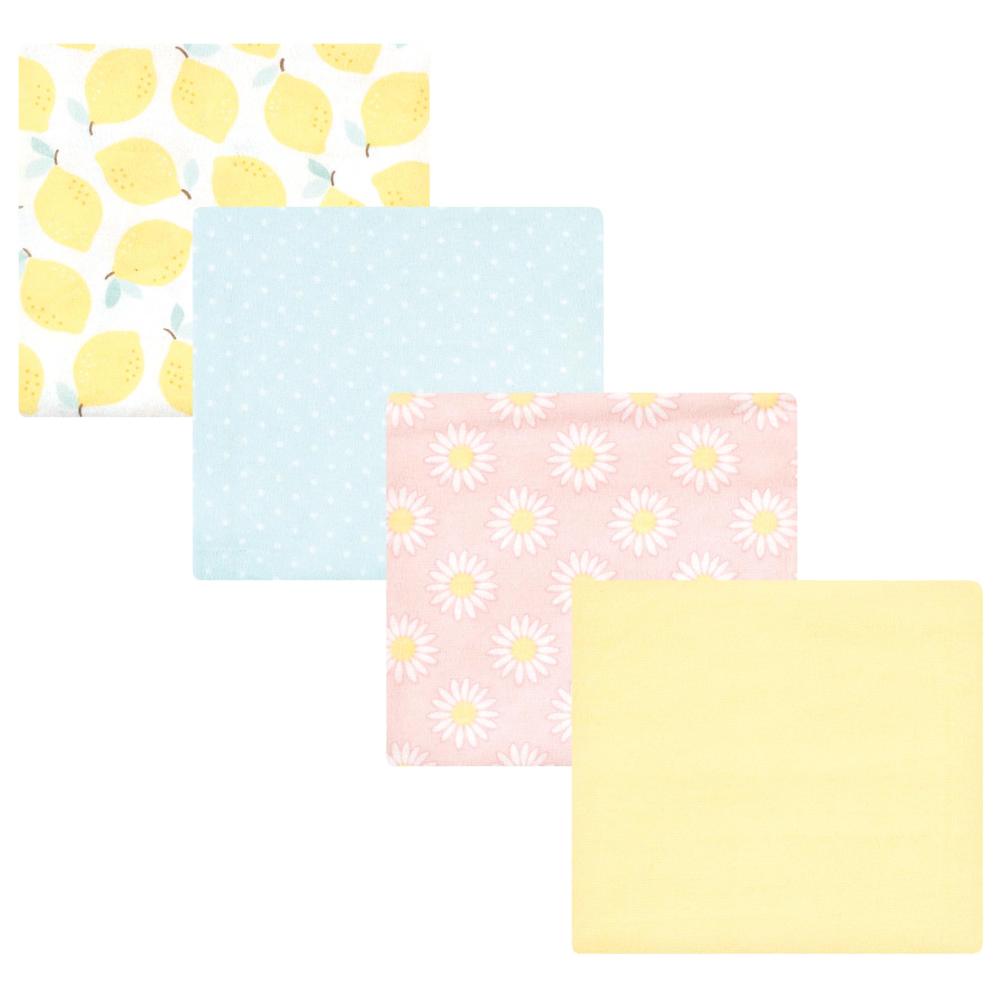 Luvable Friends Little Treasure Flannel Receiving Blankets 4pk