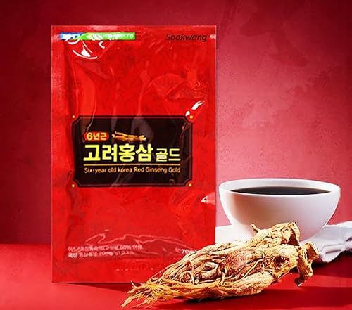 Miniatura 4 de Sookwang Bebida de té de hierbas de ginseng rojo coreano, ginseng coreano de 6 años con 10 ingredientes herbales coreanos, bebida de té tradicional
