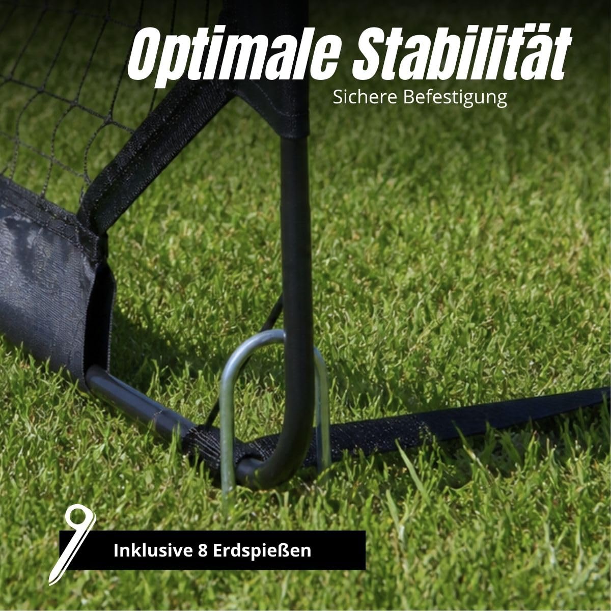 Umbro Fußballtor 50 x 44 x 44 cm - Fußballtore Set von 2 - Faltbares Fussballtor - Fussballtore für Garten Kinder