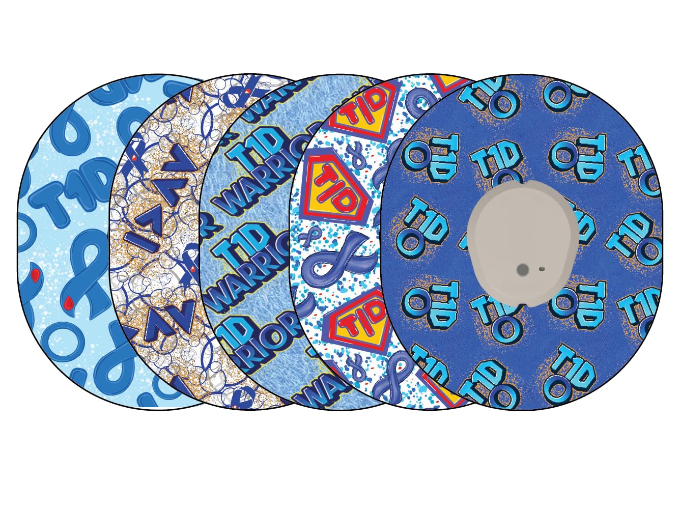 Glucomart Dexcom G7 Adhesive Patches No-Lift Woven Dexcom G7 Tape Tipe 1 Diabetes Dexcom Overpatch 5-Pack Waterproof Dexcom Patches Dexcom Tape Dexcom G7 Accessories Overlay Patch CGM Patch CGM Tape