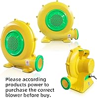 Vista 6 de 1100Watt/1.5HP High Power Air Blower for Large Inflatables, GONFLABLE Inflatable Bounce House Blower, Portable Fan Pump Leaf Blower Corded