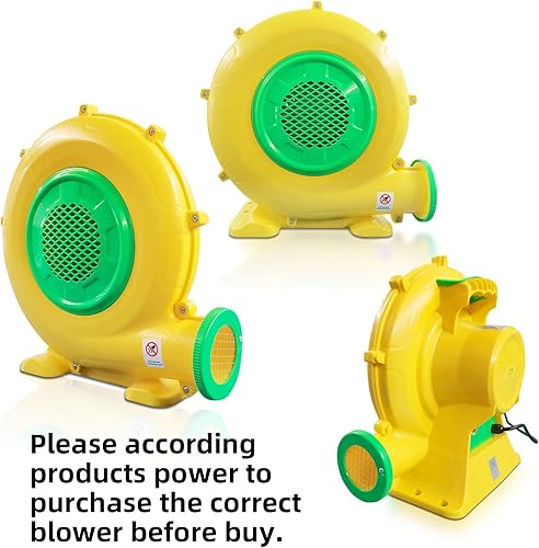 Miniatura 6 de Ventilador de aire de alta potencia de 1100 vatios1.5 HP para inflables grandes, soplador inflable de casa de rebote de GONFLABLE soplador de bomba