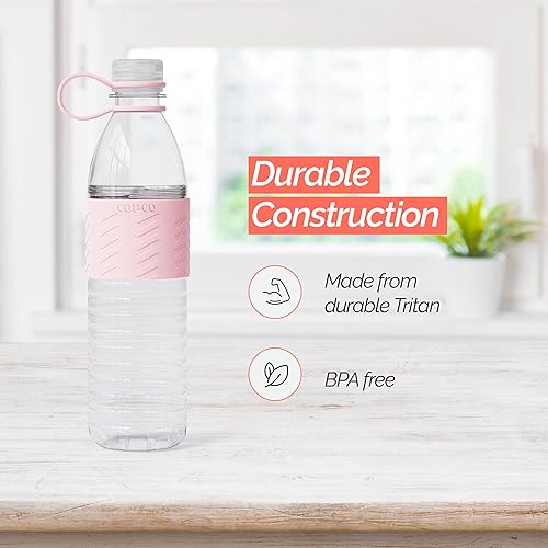 Miniatura 3 de Copco 2510-2298 Botella Hydra Chevron grande, color rosa, 20 onzas