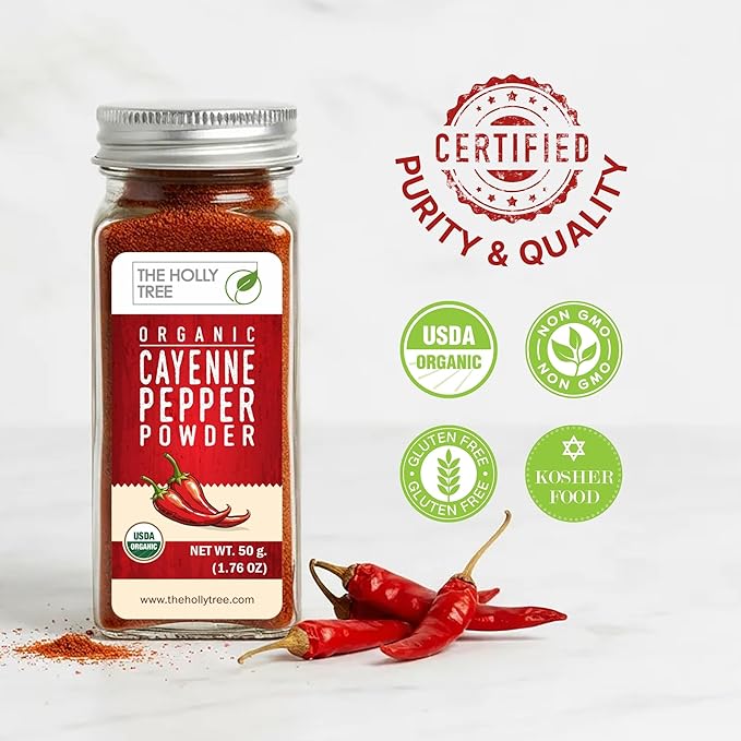 Pimienta de Cayena Orgánica Molida 1.76 oz - Ají Rojo miniatura 2
