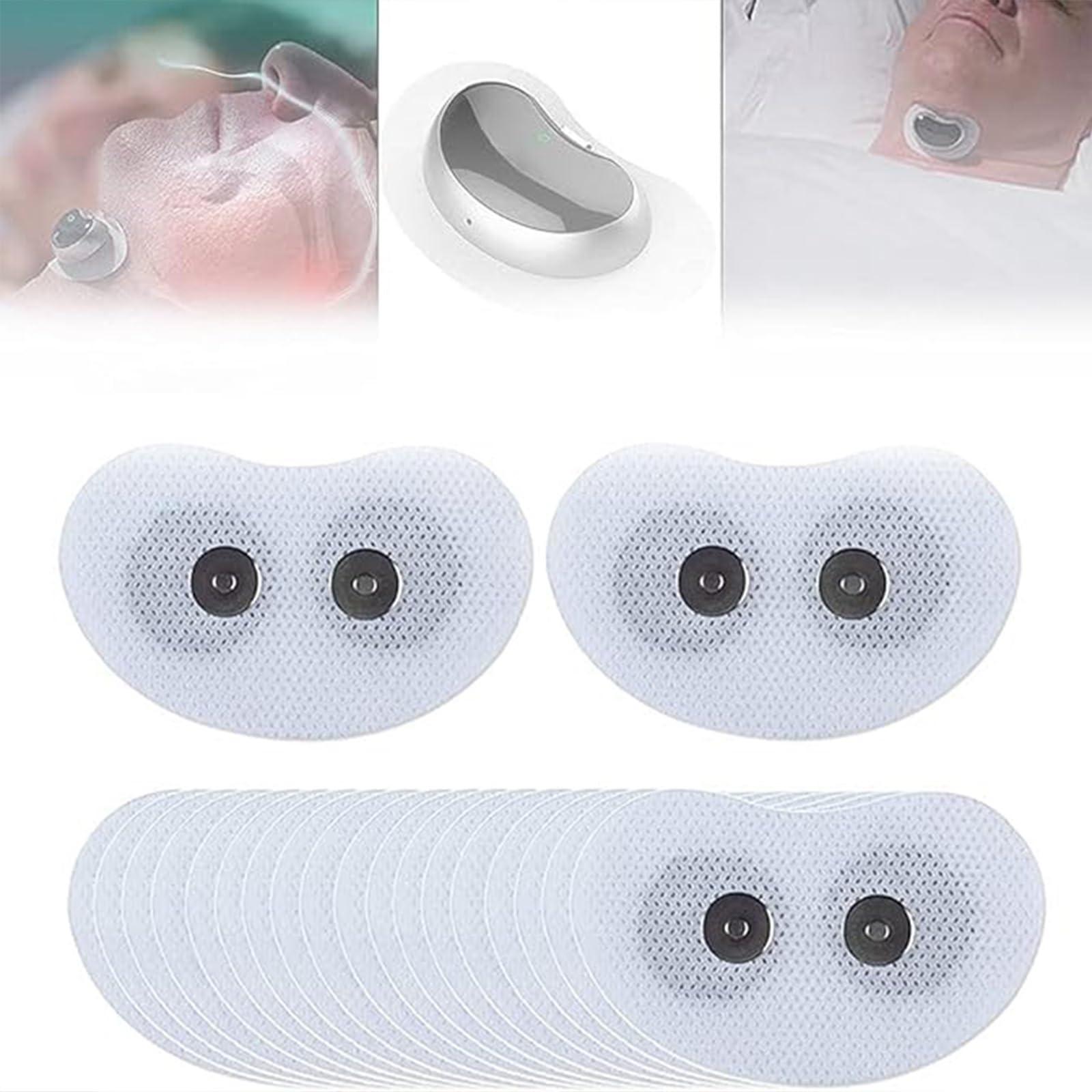 Confezione Risparmio di cerotti magnetici antirussamento monouso, cerotti di Ricambio for dispositivi antirussamento, vestibilità Universale, Forte aderenza, ipoallergenici(100PCS)