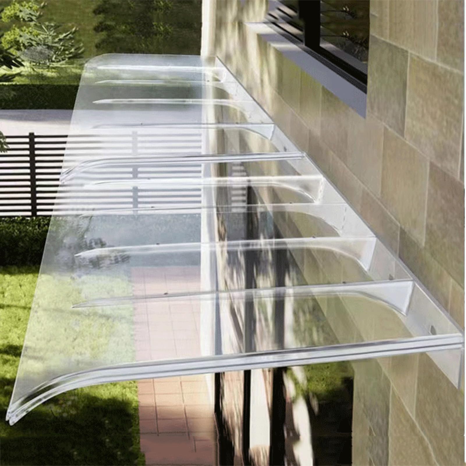 GJMSSMY Outdoor Transparent Door Canopy, Multiple, Polycarbonate Awning for Entryway, Window Protection (50 x 240 cm)
