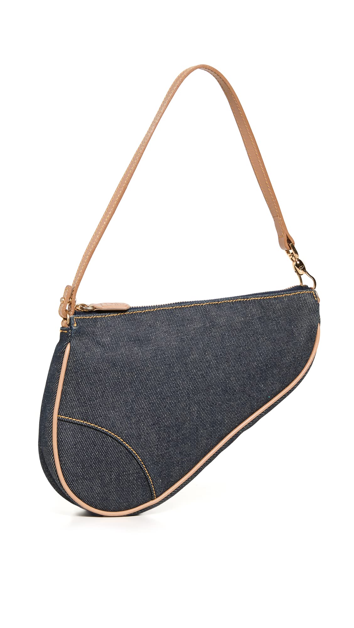 Dior Women's Pre-Loved Denim Saddle Bag