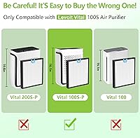 Vista 2 de Filtro de reemplazo Vital 100S compatible con el purificador de aire LEVOIT Vital 100S y Vital 100S-P, filtración 3 en 1 con HEPA verdadera de grado