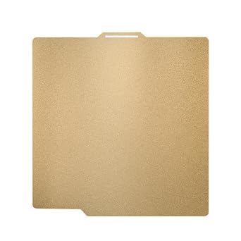 A1 Build Plate, Double-Sided Gold Color PEI Sheet x1 Build Plate, 3D Printer Bed 257x257 mm p1 Double Side Textured Board, for Bambu Labs a1 Accessories p1s Smooth Pei Plate