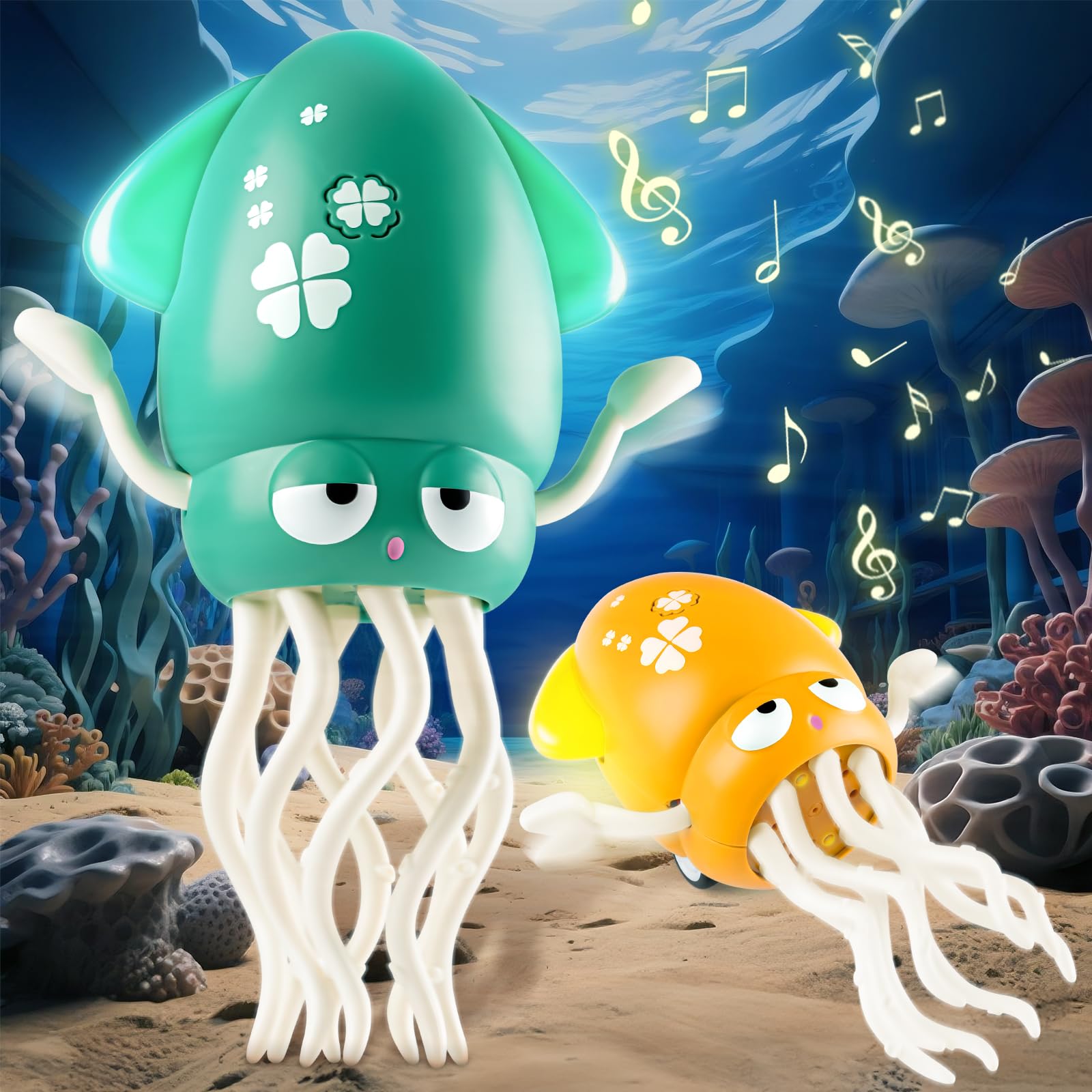 Poulpe Musical Dansant – Jouet Lumineux Interactif Pour Enfants, Rechargeable, Idéal Pour Rire Et Bouger