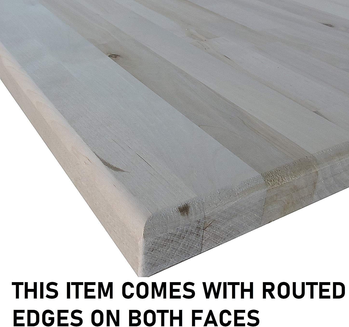 Allwood 1.5" x 24" x 40" Birch Table/Counter/Island Top ** see all Edge options ** (Routed edges both faces)