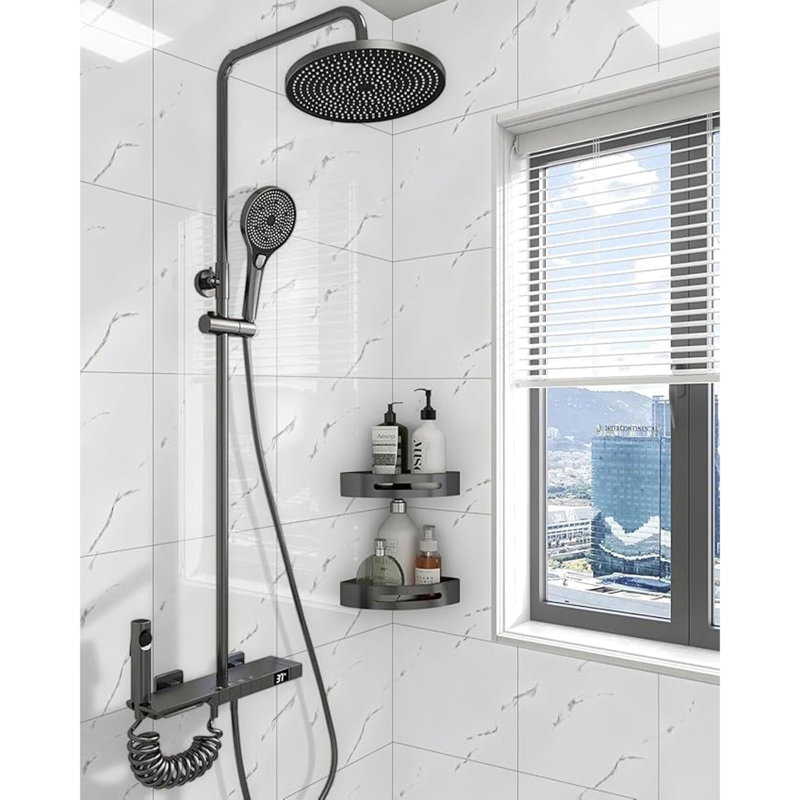 Azulejos de pared de mármol para despegar y pegar, azulejos de fácil aplicación para decoración del hogar, paquete de 30, diseño de mármol duradero y elegante