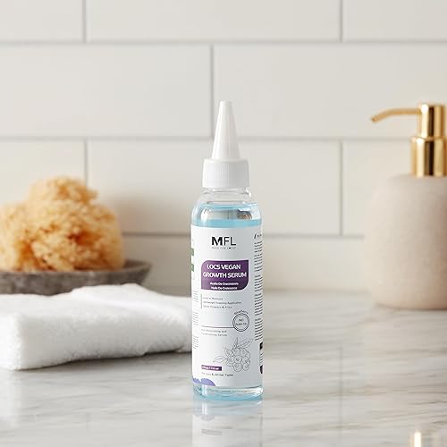 Miniatura 7 de Locs - Suero de crecimiento vegano  Aceite de rastas (aroma de piña, arándano y menta)  4 onzas (arándano)