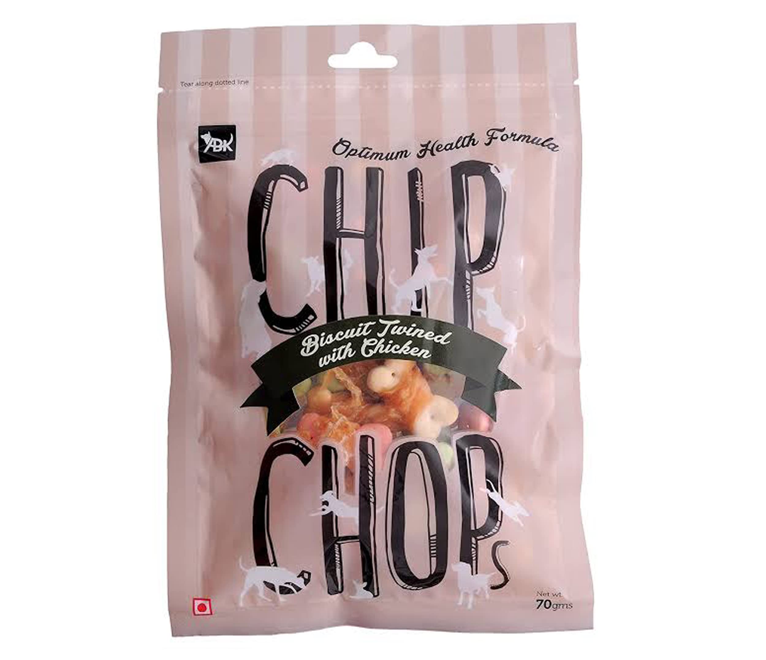 Chip Chops Dog Treats Biscuit Twined with Chicken by For The Fur Kids (1 Pack)