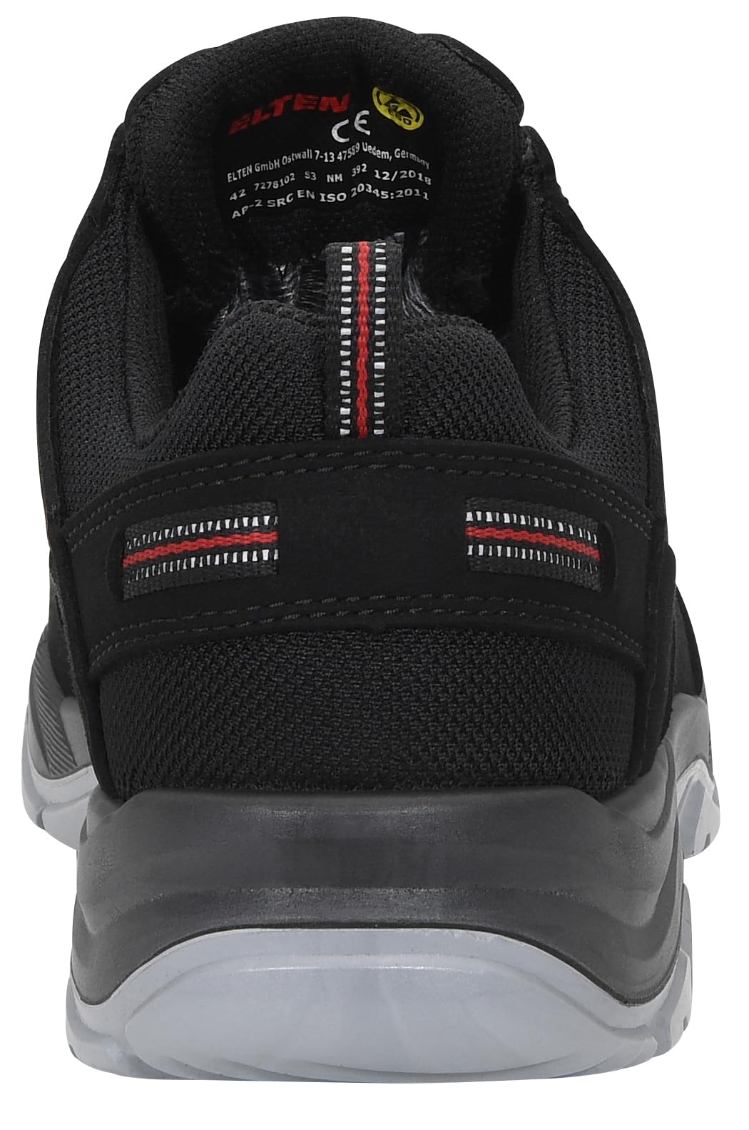 ELTEN Sicherheitsschuhe Matthew Pro GTX Low ESD S3 CI Typ 1, Damen und Herren, Textil, Stahlkappe, leicht, sportlich 45, Schwarz