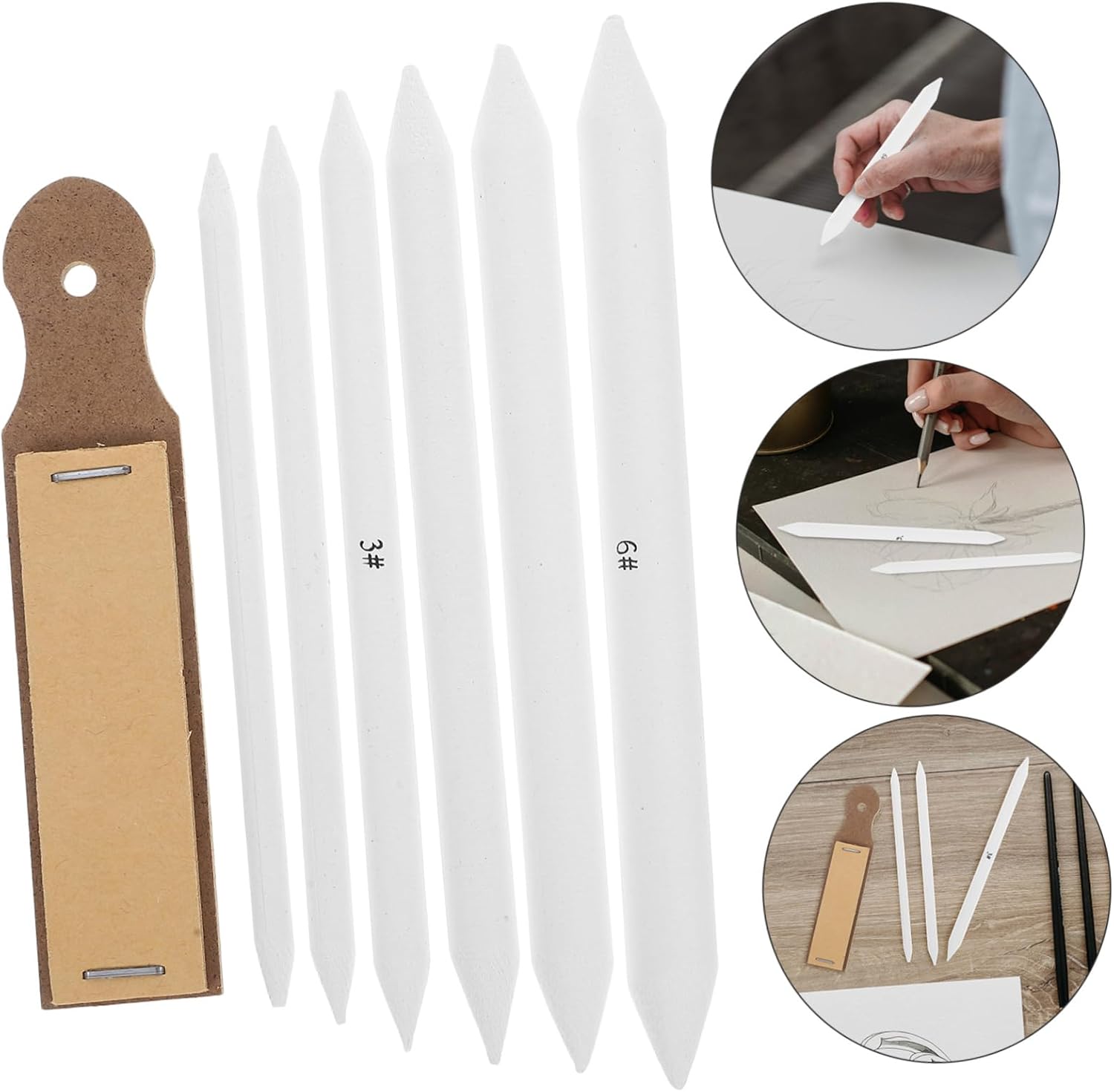 Professional Art Supplies Blending Pencils Drawing Stumps Sketch Paper Sandpaper for Artwork