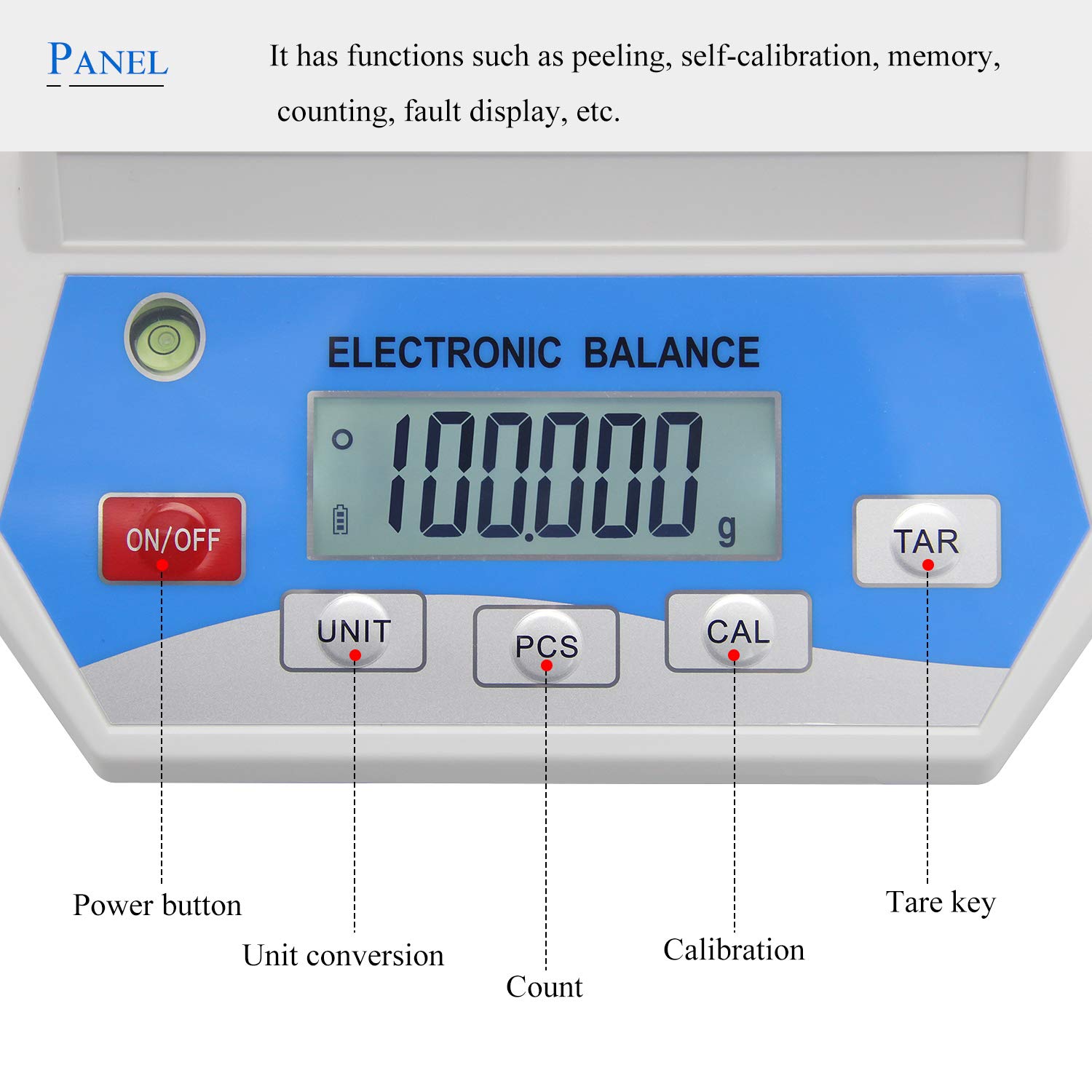 0,001g Elektroniczna waga analityczna Wysoka precyzja 1mg Dokładność Cyfrowa waga analityczna Waga laboratoryjna Wyświetlacz LCD Wysoka dokładność Waga (100g, 0,001g)