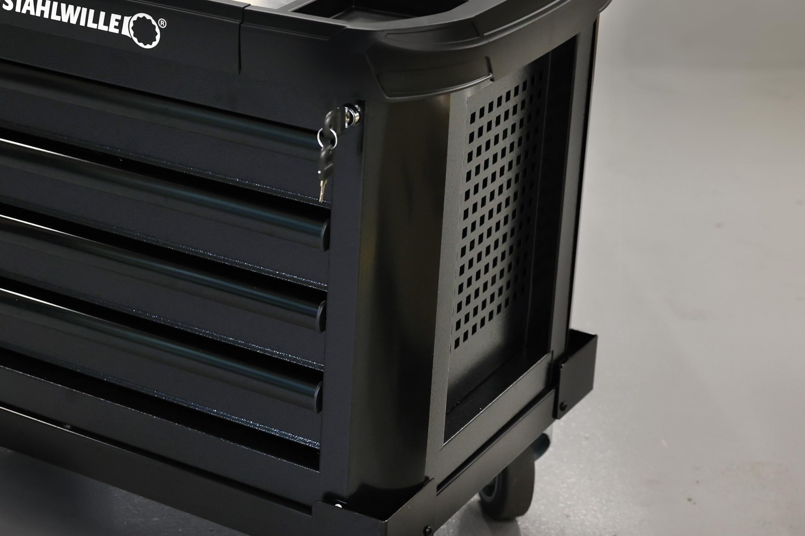 STAHLWILLE 93 TOP Box | Werkzeugtruhe mit 4 Schubladen | Werkzeugkasten kombinierbar mit Werkstattwagen TTS 93/6 oder Werkbank WB 630