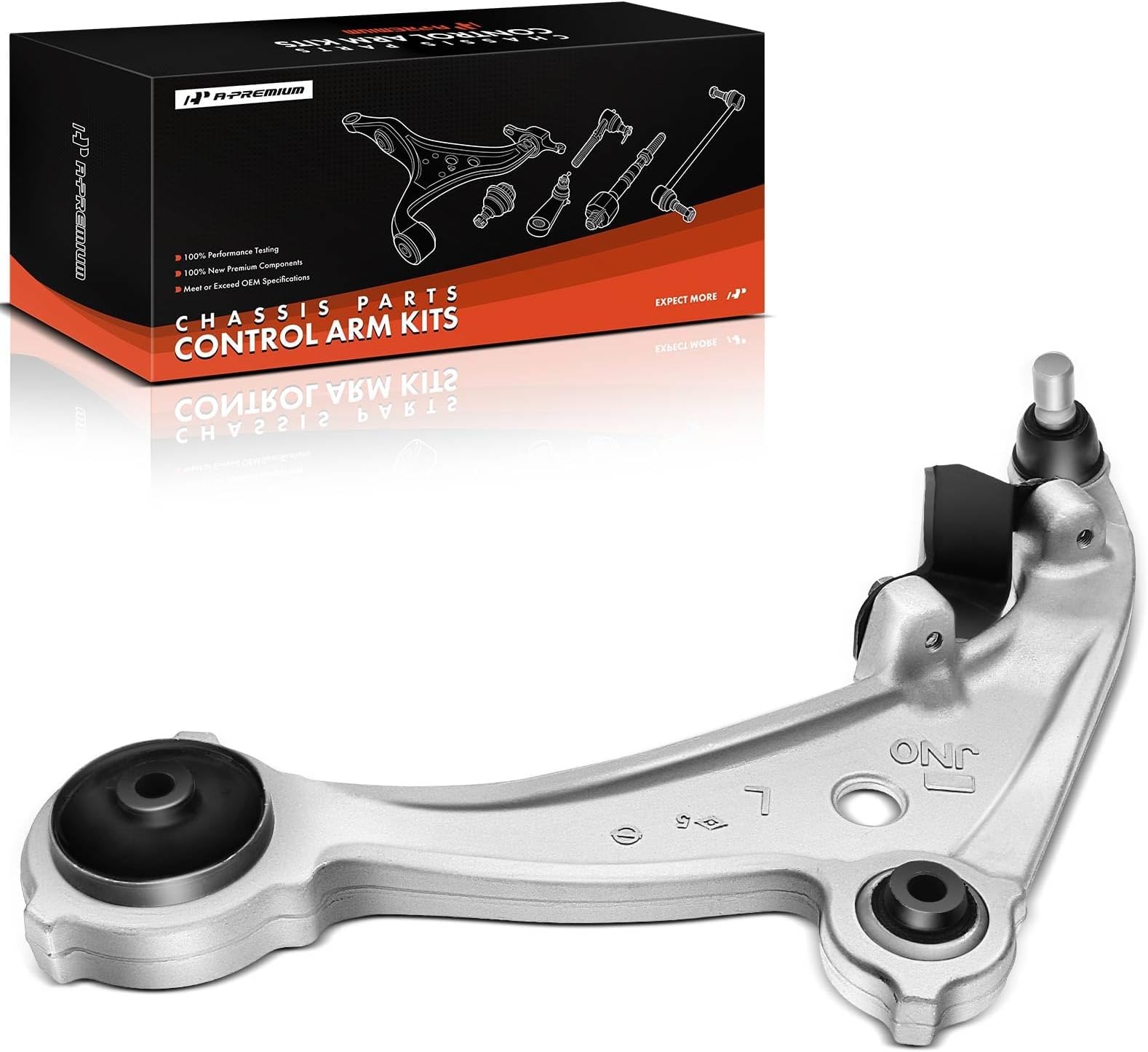 A-Premium Front Left Lower Control Arm, with Ball Joint & Bushing, Compatible with Nissan Altima 2007 2008 2009 2010 2011 2012 2013