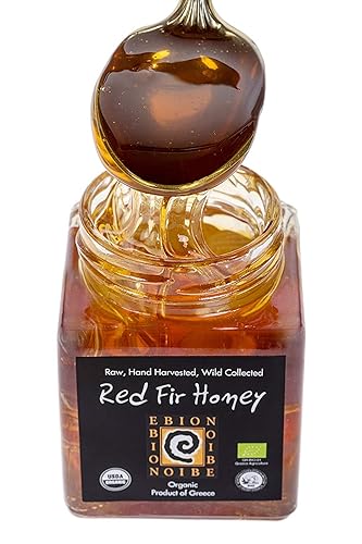 Miniatura 2 de Miel orgánica griega salvaje, miel natural y cruda de los pindus mtns en Grecia (miel de abeto rojo)