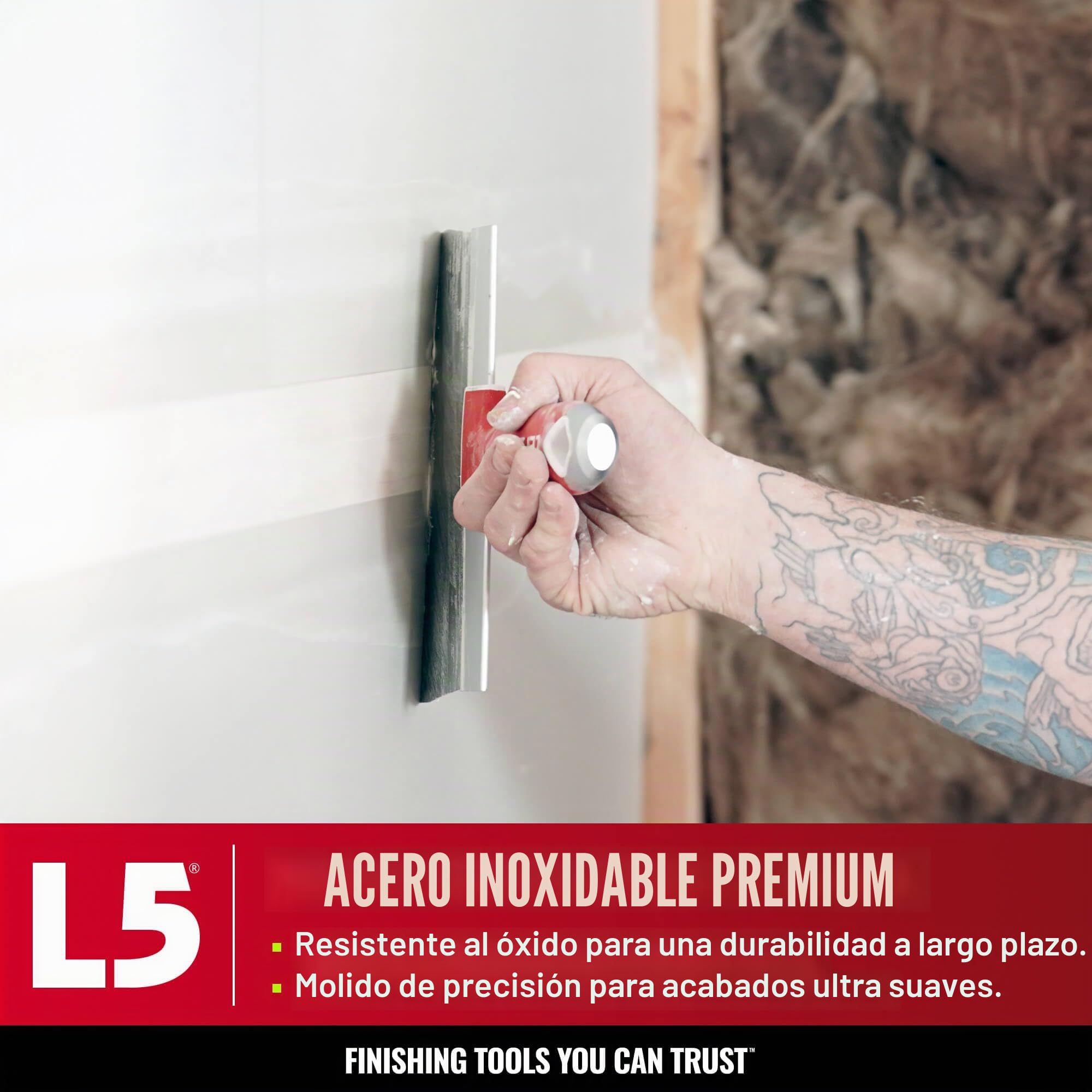 Espátulas L5, de acero inoxidable, con asas ergonómicas