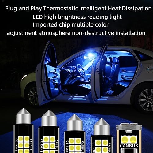 Miniatura 10 de Luces LED interiores del coche, luces LED interiores para coches, luces led para interior de carro, luces de cúpula LED, luz de cúpula, luz de