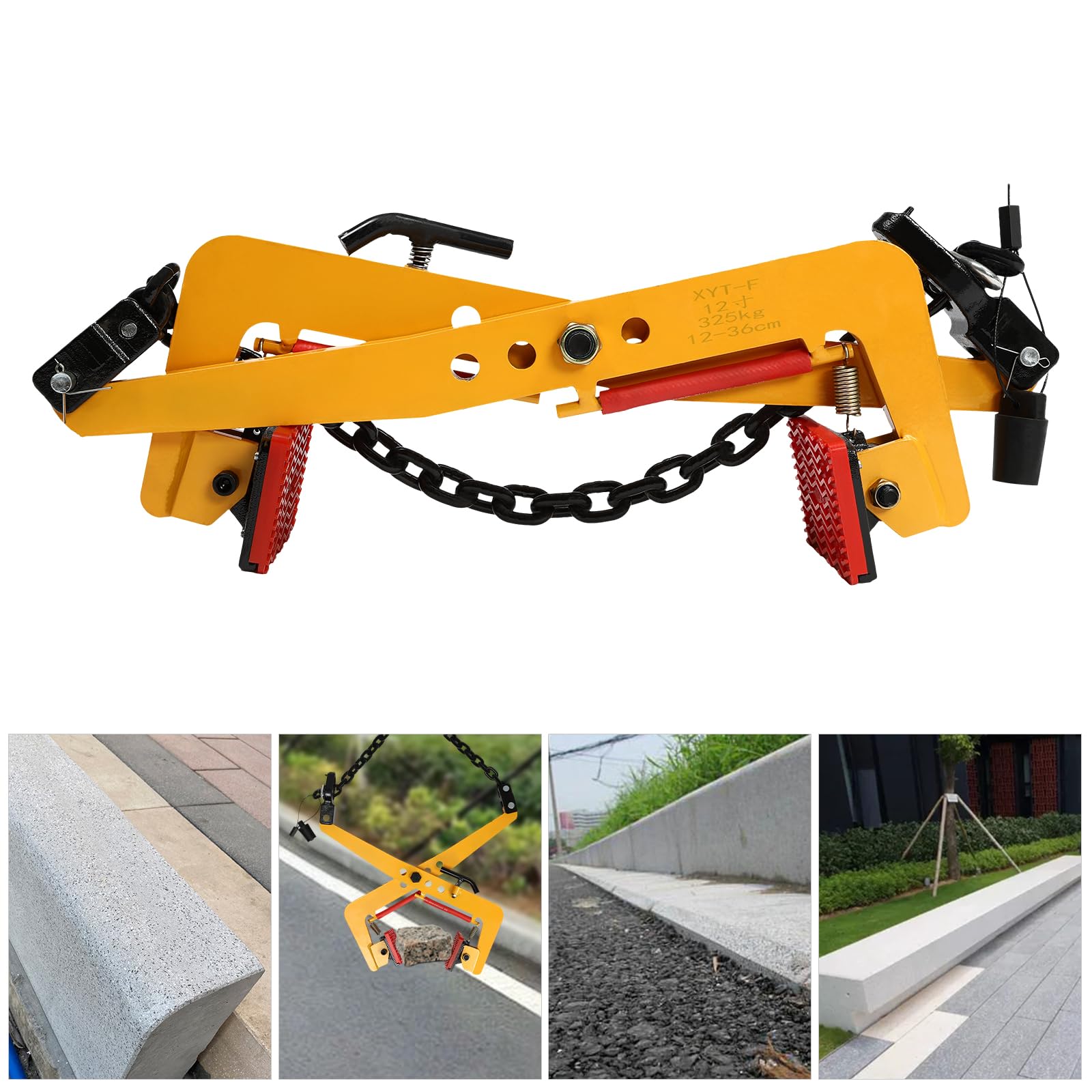 Bordsteinzange Bis 350kg - Steingreifer Für Pflastersteine & Holzpaletten