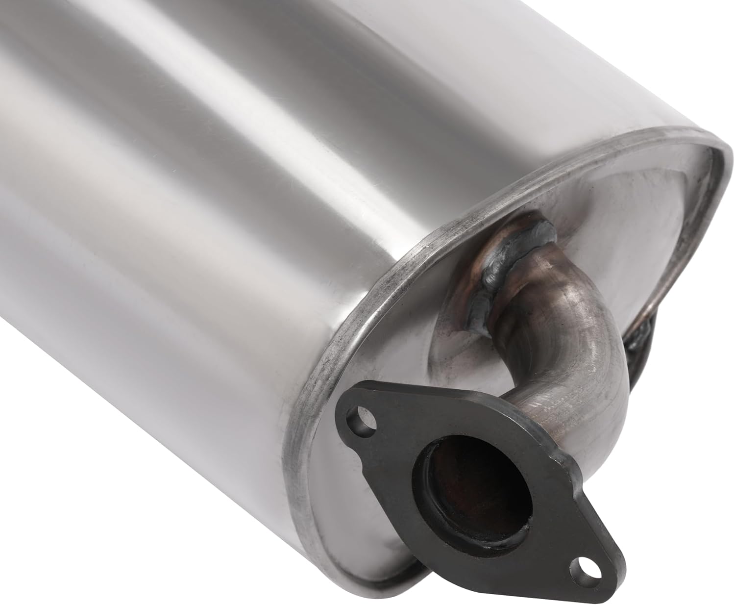 Right Exhaust Muffler Compatible with 2009-2013 Subaru Forester 2.5L Natural Aspirated (Will not fit Turbo) 409 Stainless Steel Silvery