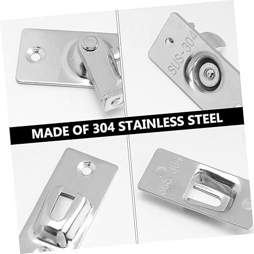 Miniatura 9 de Cerradura de puerta de bloqueo de perno 304 Cerradura de puerta de seguridad Cerraduras de puerta correderas Cerraduras de puerta de ángulo recto