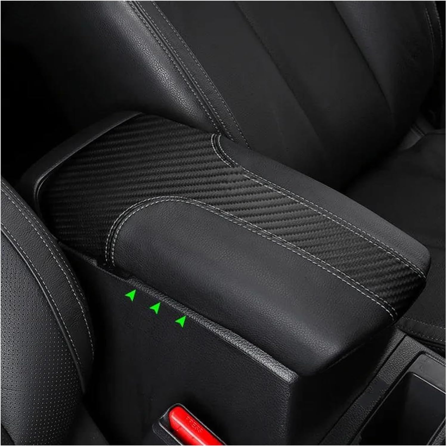 for Nissan for X-Trail for Rogue 2015 14-20 Leather Splice Car Accessories Center Console Lid Armrest Box Cover Trim