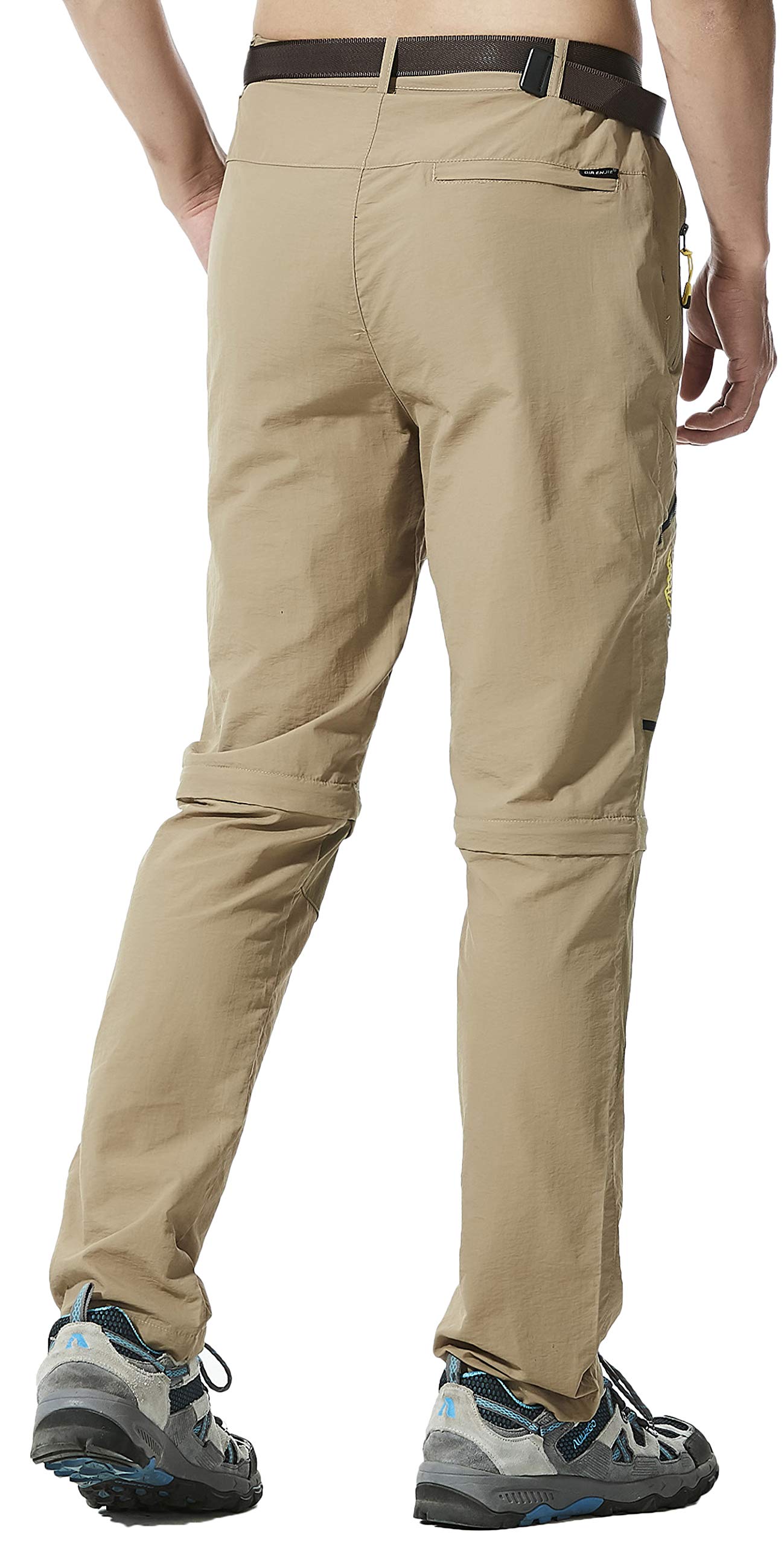 AbelWay Women's Outdoor Windproof Waterproof Quick Dry Pants Hiking Mountain Cargo Trousers(Khaki,XL)