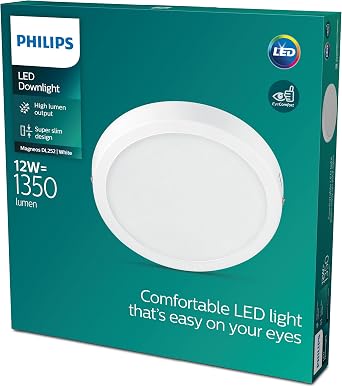 Philips Magneos Yuvarlak Tavan Lambası 12W 1350 Lumen 4000K Gün Işığı (21 cm) [Enerji Sınıfı F]