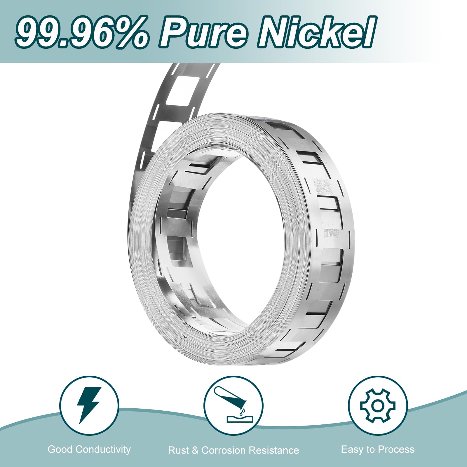 QUARKZMAN 2 Rollen Reines Nickelband 99.96% Reine Nickelplatte 0.2x27mm 6.56Ft(2m) Länge Nickelbeschichtetes Band Für Batteriepunktschweißen