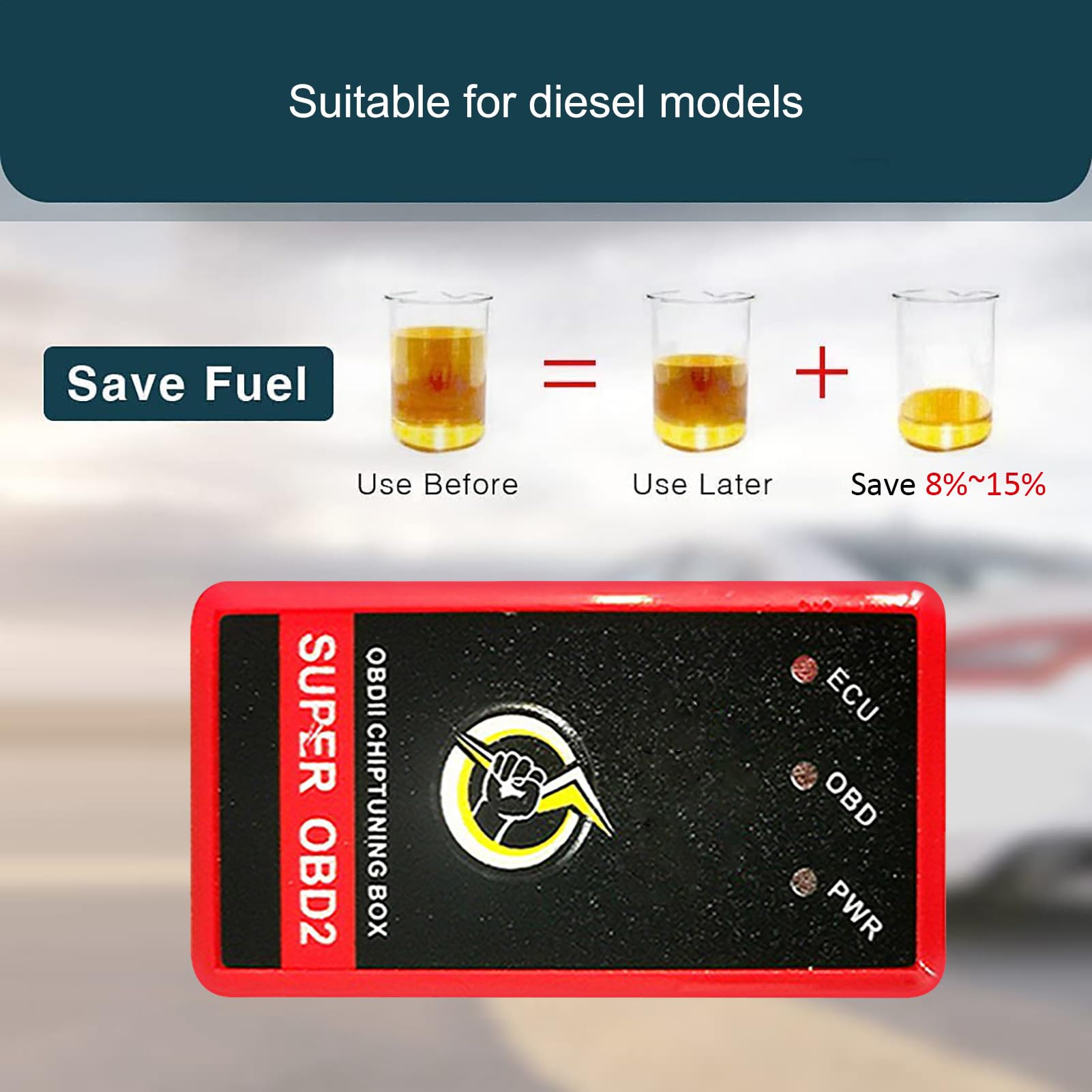 NitroOBD2 - Boîtier D'optimisation Carburant Et Performances - Branchement OBD2 Pour Véhicules Essence (1996+)