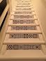 4 Contremarches Autocollantes Motif Birdy - Déco Escalier Plumes Noir/Argent/Doré