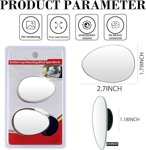 Vista 26 de LivTee - Espejo de punto ciego Rectángulo