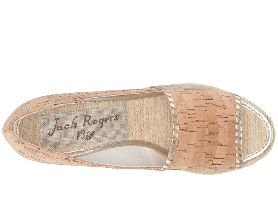 

Jack Rogers Palmer Espadrille Wedge (Cork/Gold) Women's Wedge Shoes