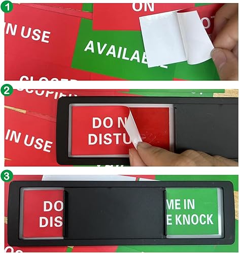 Miniatura 6 de Letrero de puerta de privacidad personalizado, letrero de ocupación vacante, letrero de no molestar, letrero de encendido y apagado, letrero ocupado