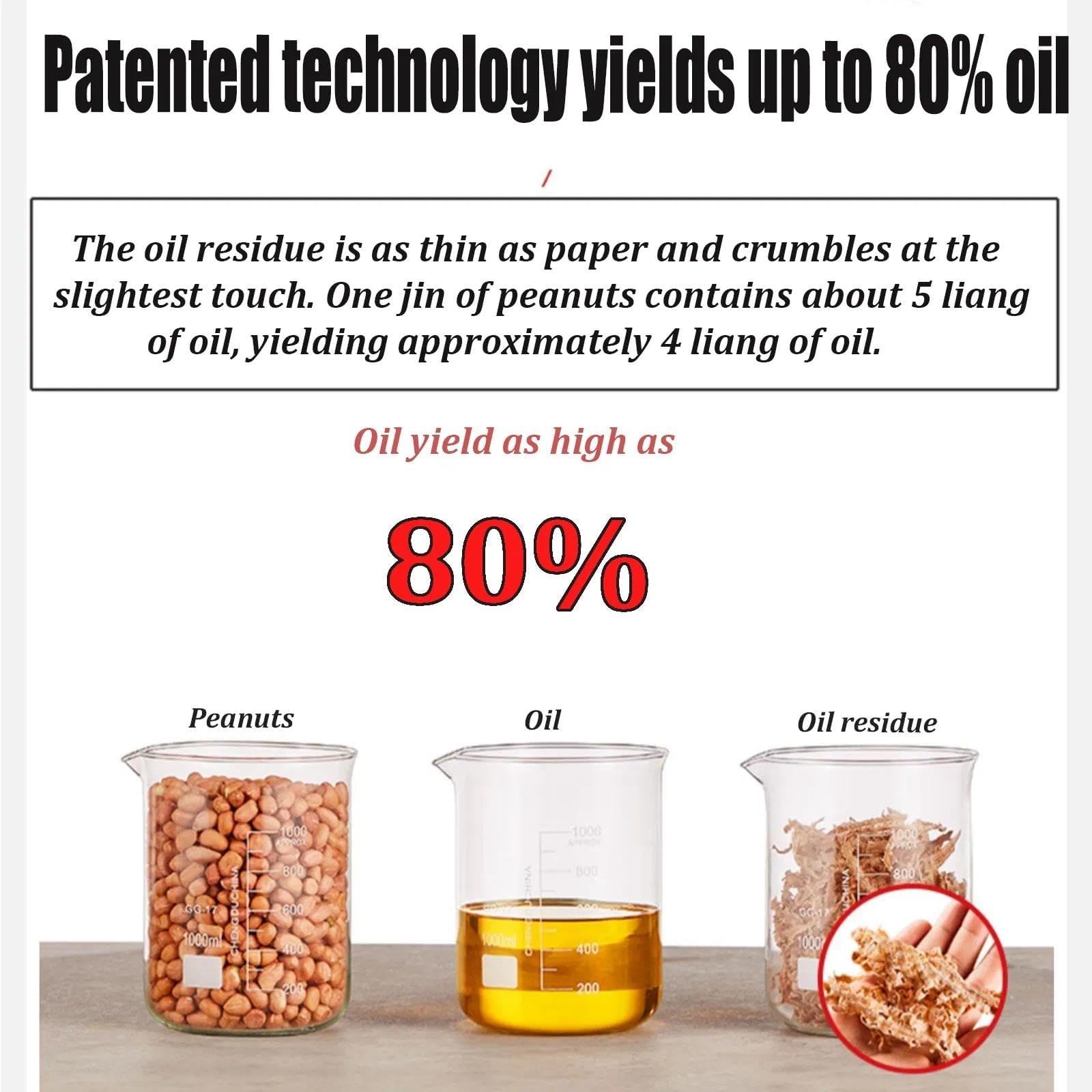 Prensa de aceite doméstica completamente automática con sistema de control inteligente Prensa de aceite caliente de acero inoxidable adecuada para maní, semillas de sésamo, semillas de lino y más