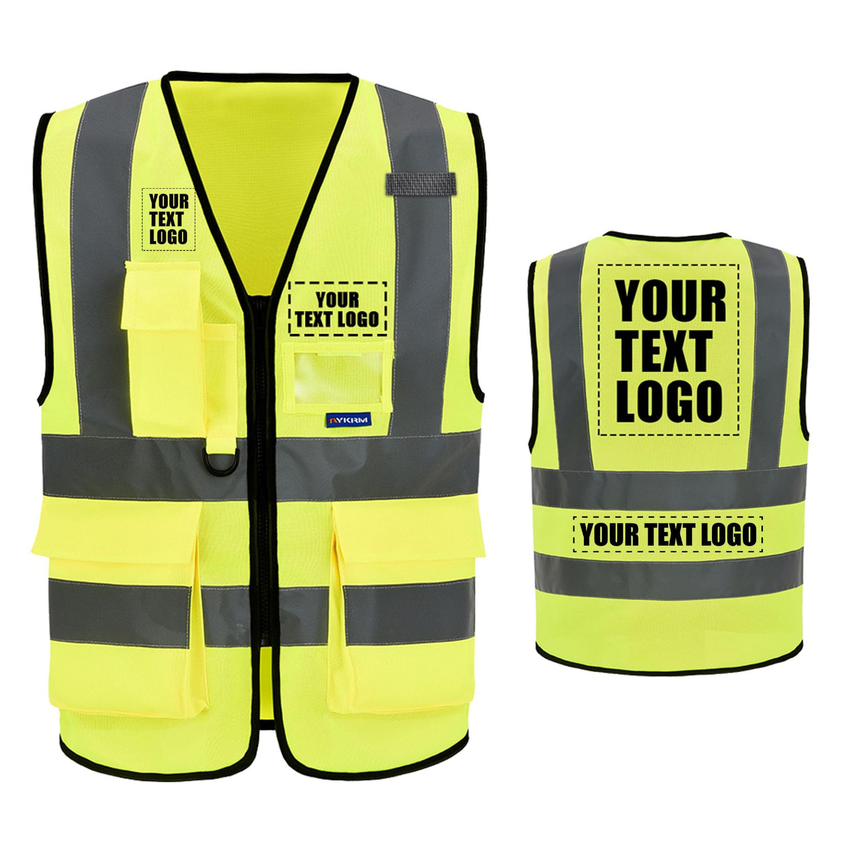 A-SAFETY High Visibility Reflective Safety Vest Customize Logo (XS-8XL)