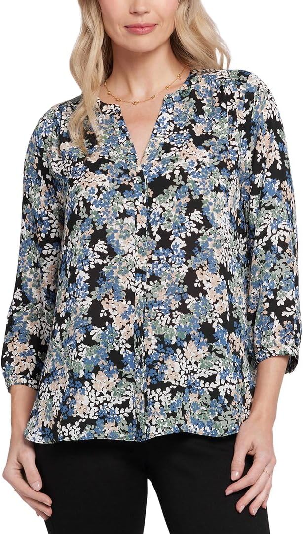 NYDJ womens Pintuck Blouse