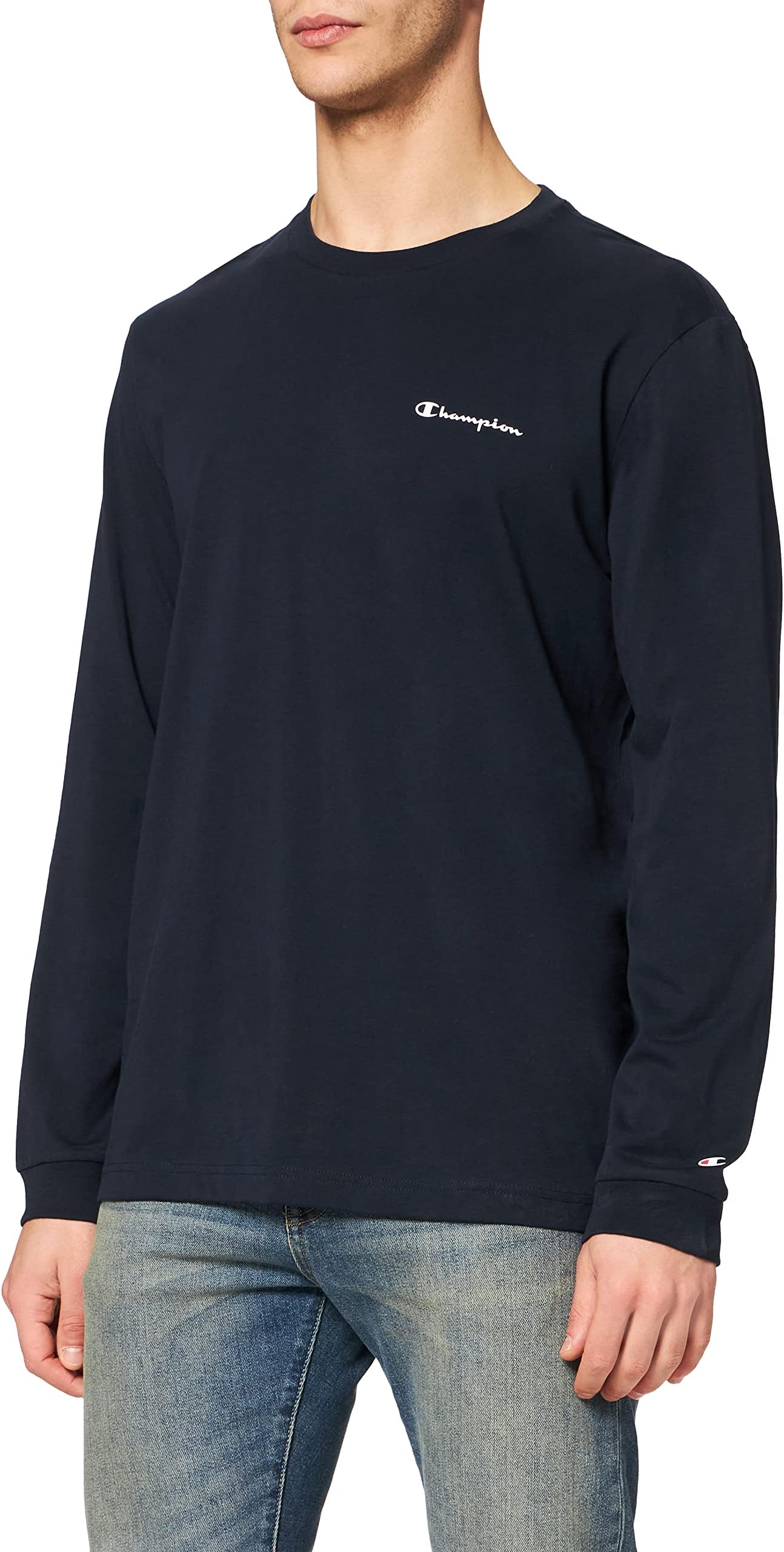 Champion mens Legacy Classic Small Logo Long Sleeve T-Shirt
