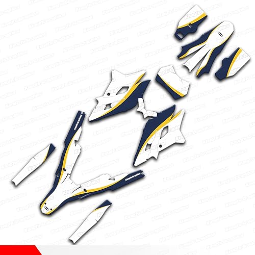 Miniatura 10 de Kungfu Graphics Kit de calcomanías personalizadas para Surron Sur-Ron Dirt Bike Storm Bee, negro y amarillo, SRSB21N003-KOR