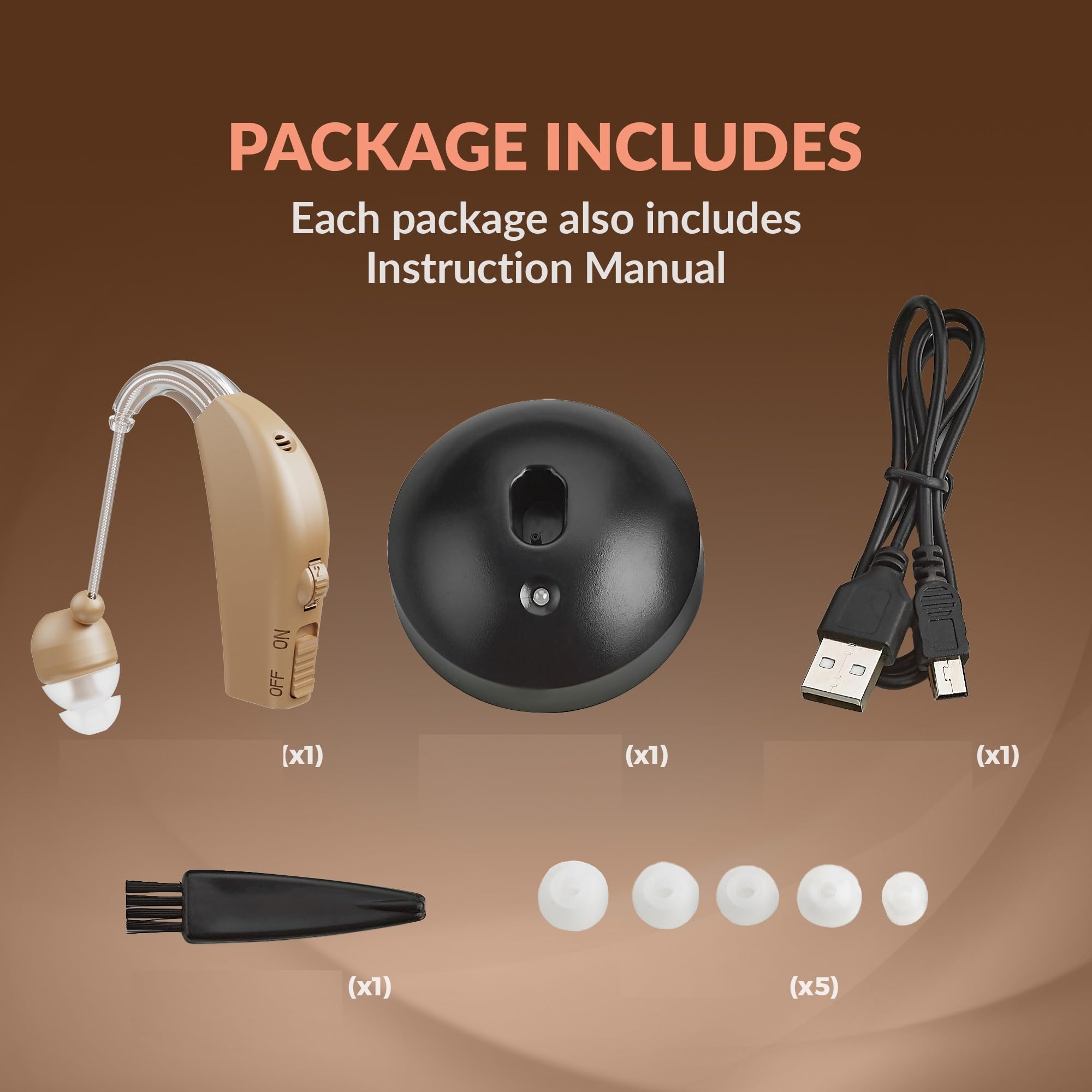 Amplificateur auditif rechargeable de haute qualité MEDca ™